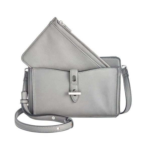 INC Haili Gray Crossbody SALE Handbag - Picture 2 of 6